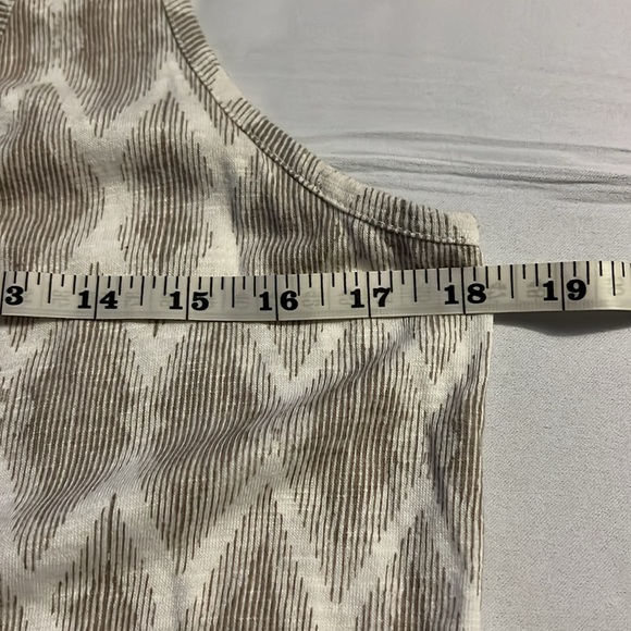 Gap Women's Asymmetrical Pattern Sleeveless Maxi Beach Dress Cream M EUC - Picture 6 of 6